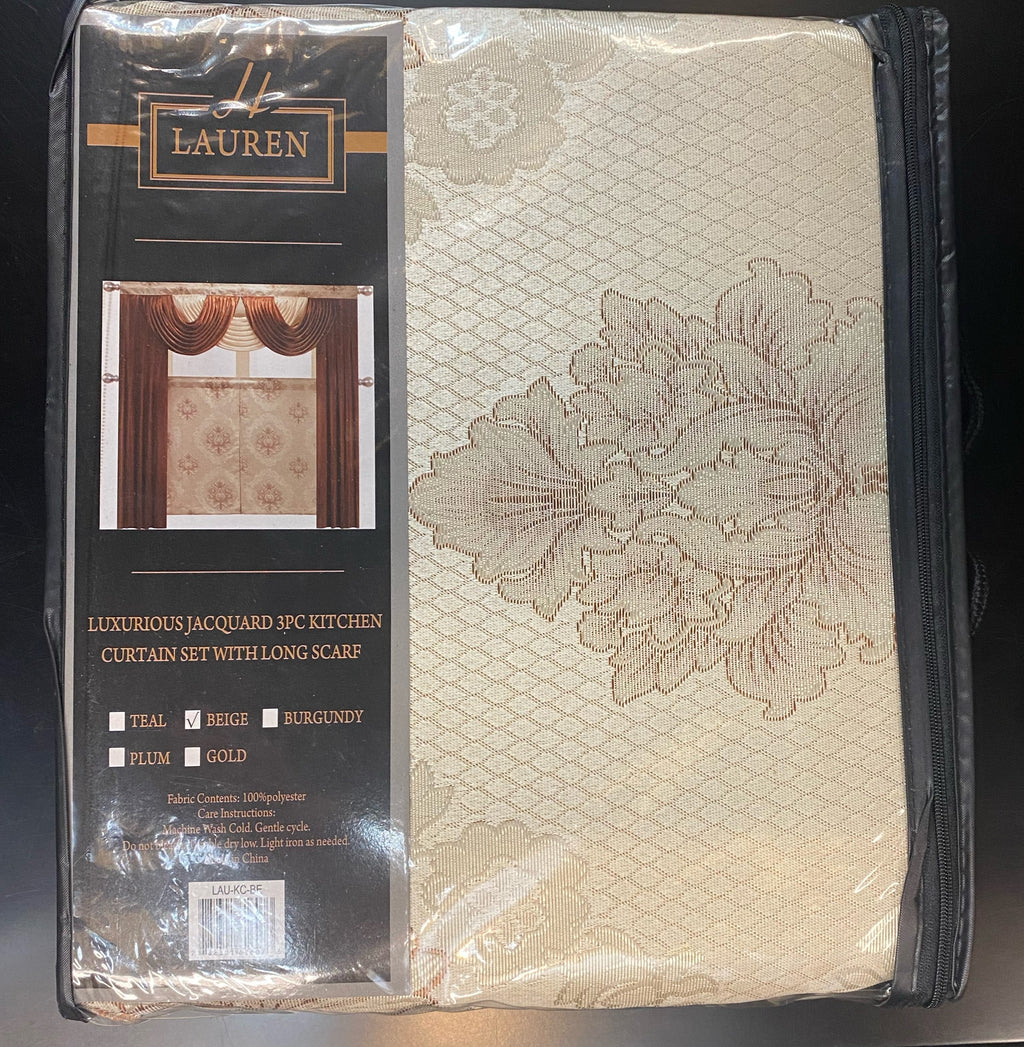 Luxurious 3 Piece Curtain