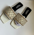 Diamond Pearls Slide Sandals