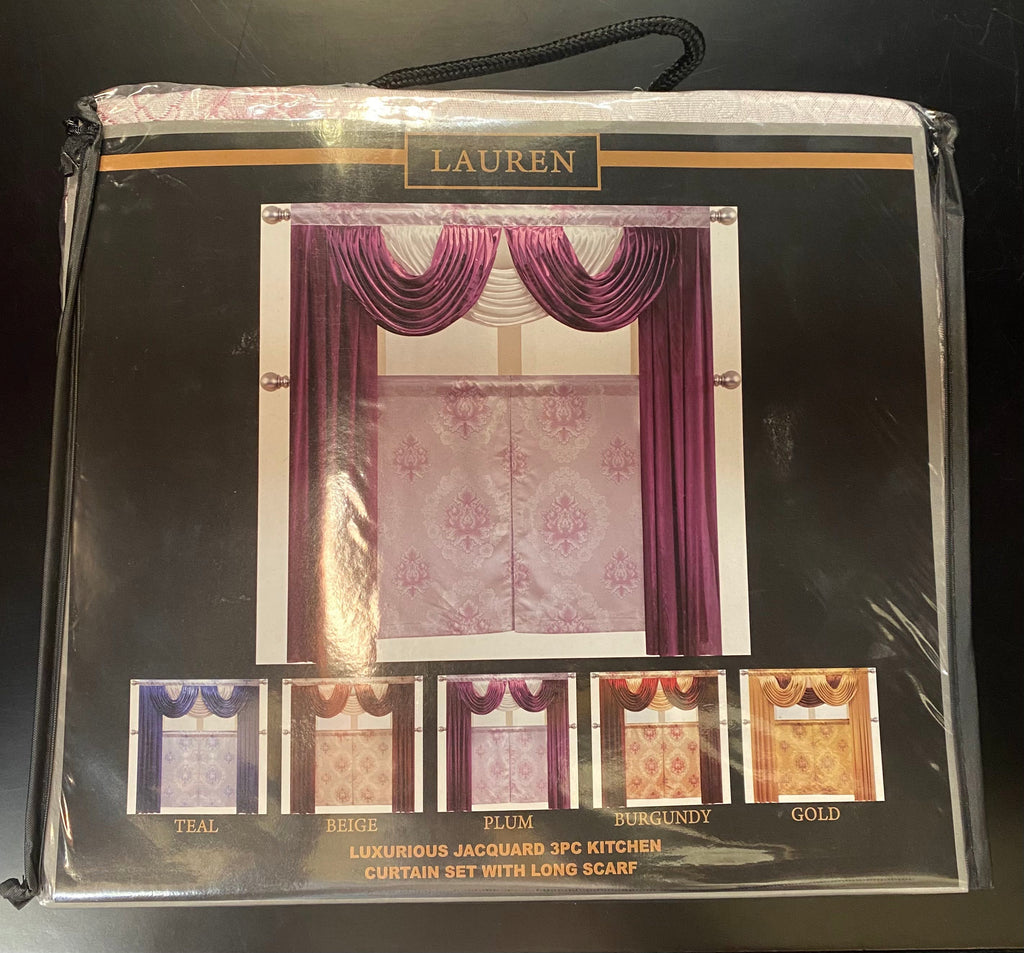 Luxurious 3 Piece Curtain