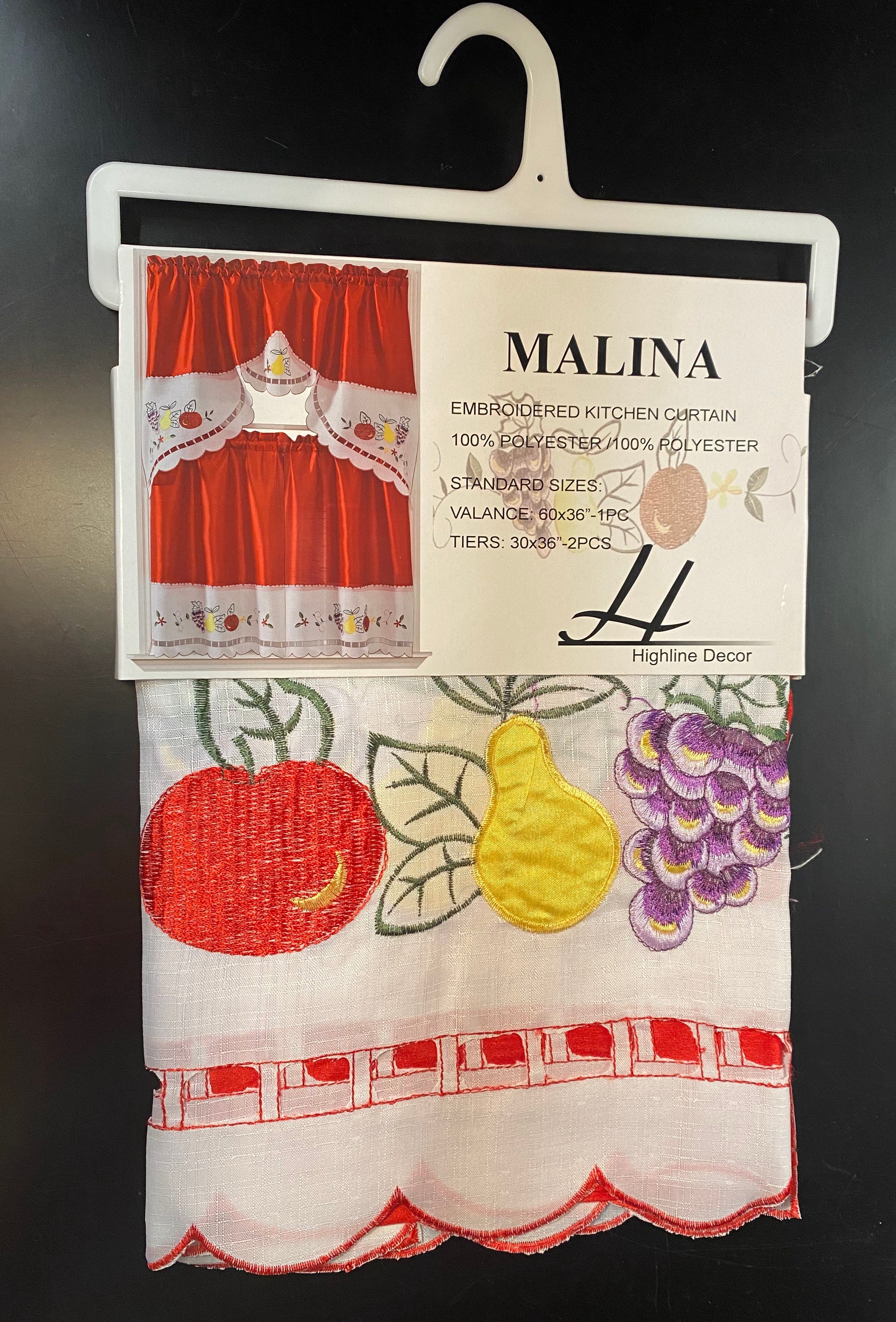 Embroider Kitchen Curtain