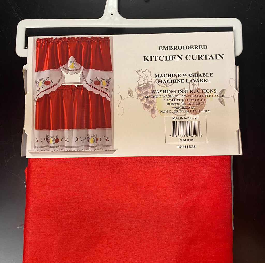 Embroider Kitchen Curtain